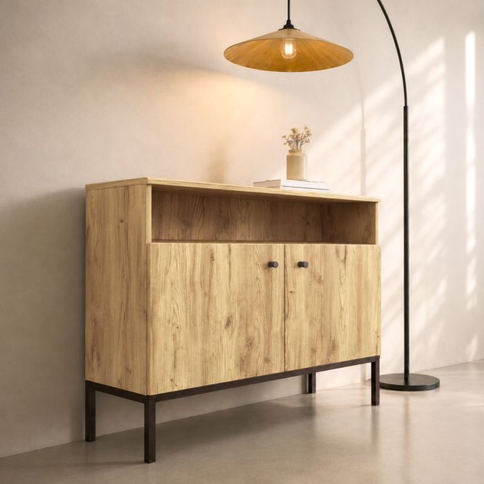Buffet Salon modèle Duna couleur Chêne Eos