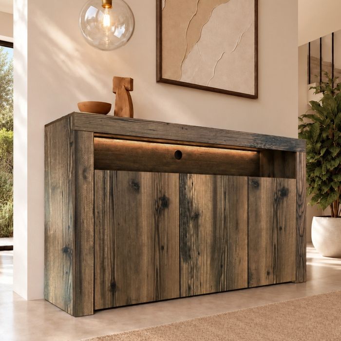 Buffet Salon modèle Aker couleur Noyer