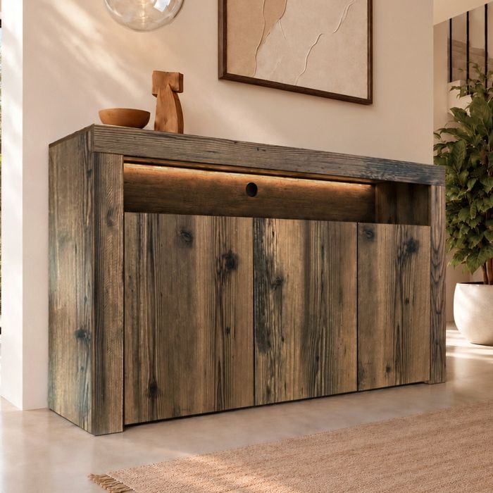Buffet Salon modèle Aker couleur Noyer