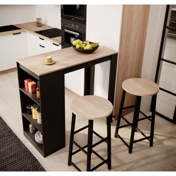 table-haute-avec-2-tabourets-noir-sonoma-110-cm-kyra