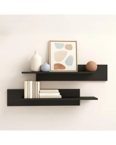 2 Étagères modèle Nora couleur noir