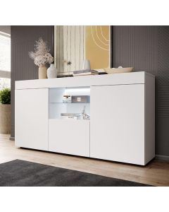 Buffet Salon modèle Sefora couleur blanc mate135x73cm.