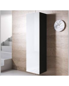 Armoire mural modèle Luke V4 (40x165cm) couleur noir et blanc
