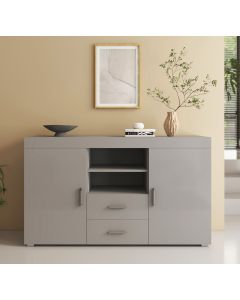 Buffet Salon modèle Roque couleur gris brillant