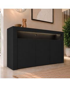 Buffet Salon modèle Aker couleur noir mat