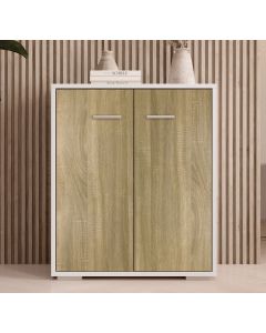 Buffet bas Blanc et Sonoma 71 cm Lander L2