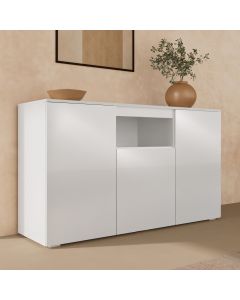 Buffet Salon modèle Nevada couleur blanc brillant