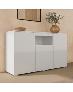 Buffet Salon modèle Nevada couleur blanc brillant