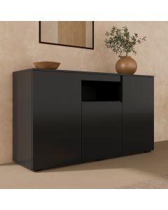 Buffet Salon modèle Nevada couleur noir brillant