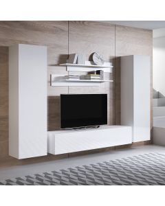 Combinaison de meubles Luke 7A blanc (2,6m)
