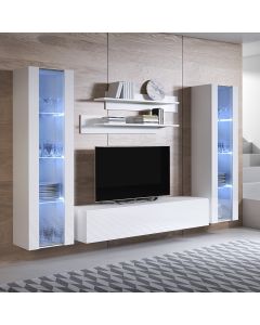 Combinaison de meubles Luke 8A blanc (2,6m)