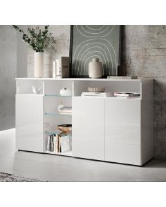 Buffet Salon modèle Clark L couleur blanc brillant