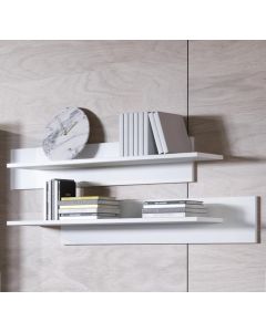 2 étagères modèle Luke couleur blanc