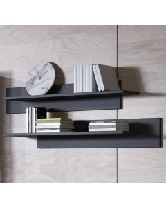 2 étagères modèle Luke couleur noir