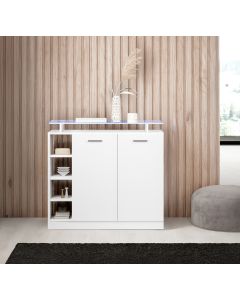 Meuble d'entrée Paola 2P blanc