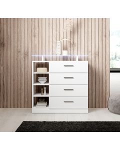 Meuble d'entrée Paola 4C blanc