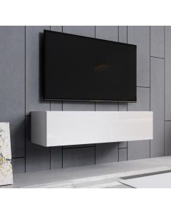 Meuble TV modèle Aitana M1 (120x30cm) couleur blanc brillant