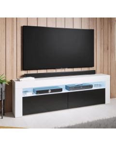 meuble-tv-aker-140-blanc-noir