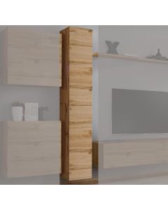Armoire mural modèle Berit 30x180 couleur chêne