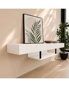 Meuble TV couleur blanc 150cm Renzo