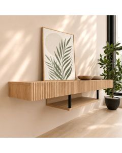 Meuble TV couleur chêne alba 150cm Renzo