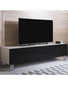 meuble-tv-luke-h2-160x30-pieds-aluminium-blanc-noir_2