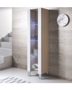 vitrine-luke-v5-pied_aluminium-sonoma-blanc
