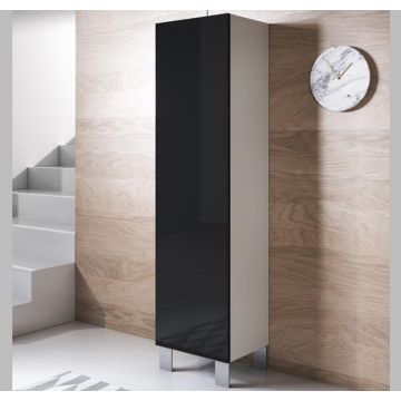 armoire-mural-luke-v4-40x165cc-pieds-aluminium-blanc-noir_1