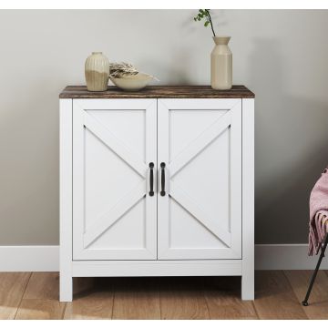 bufet-couleur-blanc-chene-rustic-80-cm-olivia