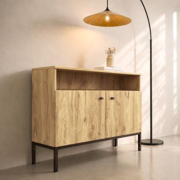 Buffet Salon modèle Duna couleur Chêne Eos