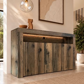 Buffet Salon modèle Aker couleur Noyer