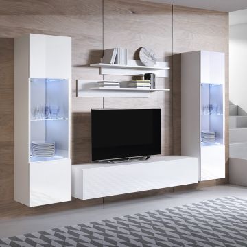 Combinaison de meubles Luke 9A blanc (2,6m)