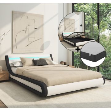 lit-coffre-design-parisina-blanc-et-noir-avec-matelas-texas