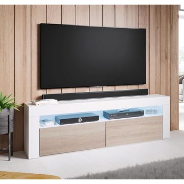 meuble-tv-aker-140-blanc-sonoma