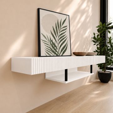Meuble TV couleur blanc 150cm Renzo