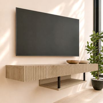 Meuble TV couleur Chêne 150cm Renzo