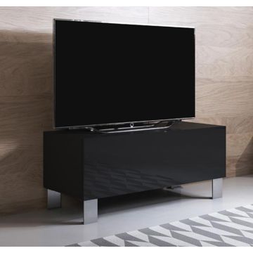 meuble-tv-luke-h1-100x30-pieds-aluminium-nero_1