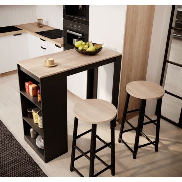 table-haute-avec-2-tabourets-noir-sonoma-110-cm-kyra