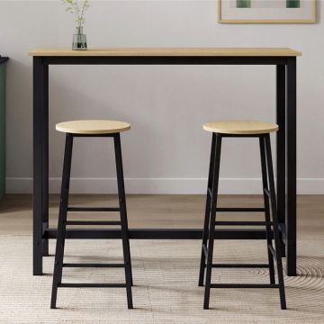 table-haute-avec-2-tabourets-noir-sonoma-120-cm-ani