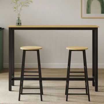 table-haute-avec-2-tabourets-noir-sonoma-140-cm-ani