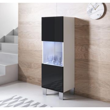 vitrine-mural-luke-v3-40x126cc-pies-aluminium-blanco-negro_1