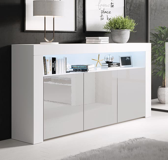 buffet design blanc