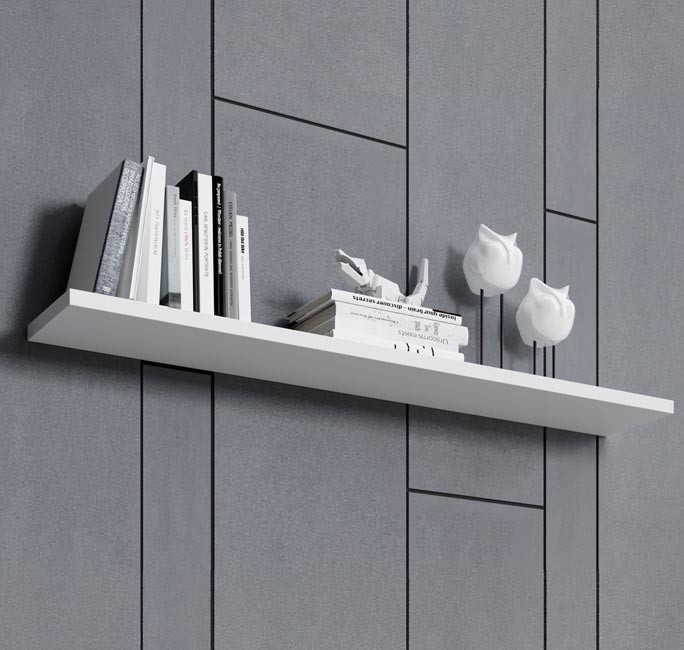 Bureau Mural En Mélamine, Modèle OPORTO De Herdasa, En Couleur Noyer Et Blanc 92364191