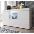 Buffet Salon modèle Sefora couleur blanc brillant135x72cm.
