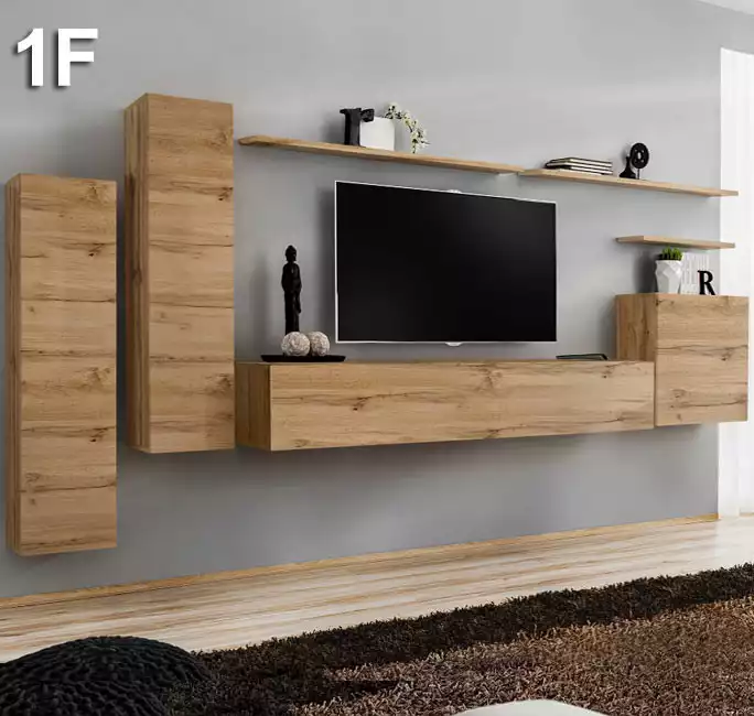 Combinaison de meubles Berit chêne modèle 1 F