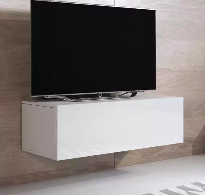 meuble tv luke h1 100x30 blanc