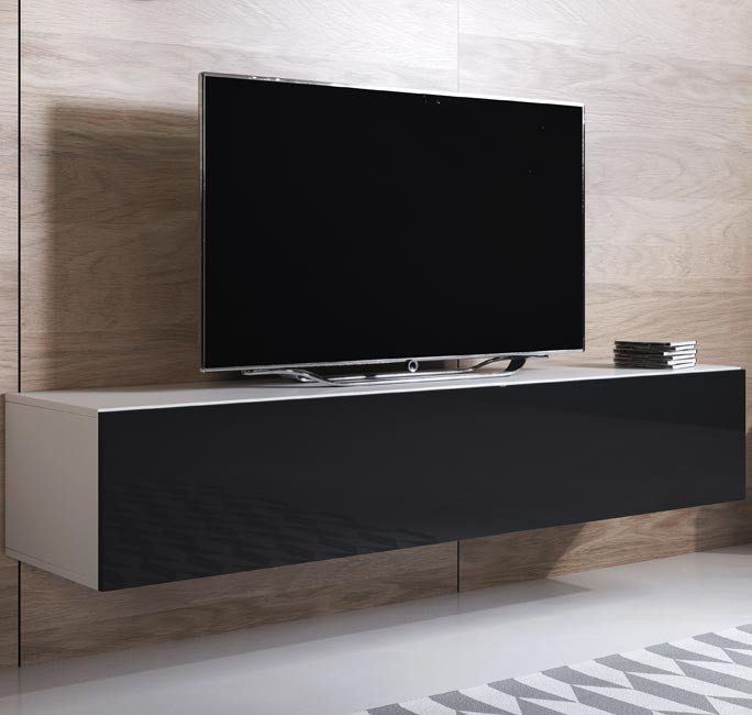 meuble-tv-luke-h2-160x30-blanc-noir