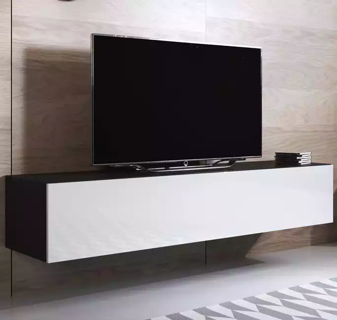 meuble-tv-luke-h2-160x30-noir-blanc