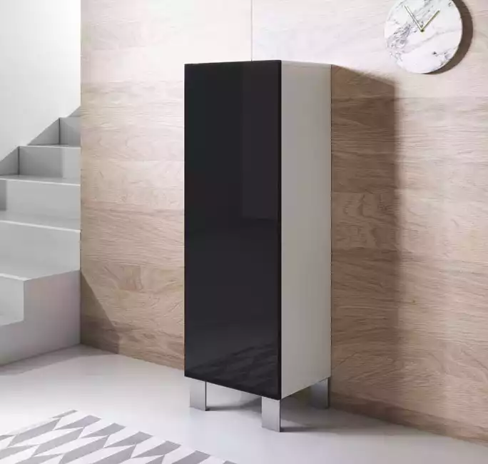 meuble-tv-luke-v1-40x126-pieds-aluminium-blanc-noir