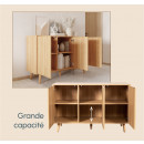 buffet-chêne-alba-120-cm-portes-cannelées-renz